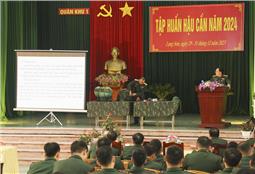 Quân khu khai mạc tập huấn hậu cần năm 2024